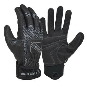 Firm Grip Extreme Fit Black Men's Gloves Size L